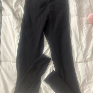 lululemon athletica black cross over detail Performance Leggings